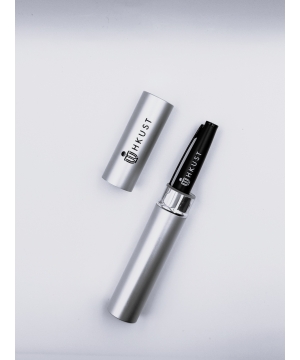 HKUST Metal Roller Pen in Aluminum Tube Box  (Sliver)